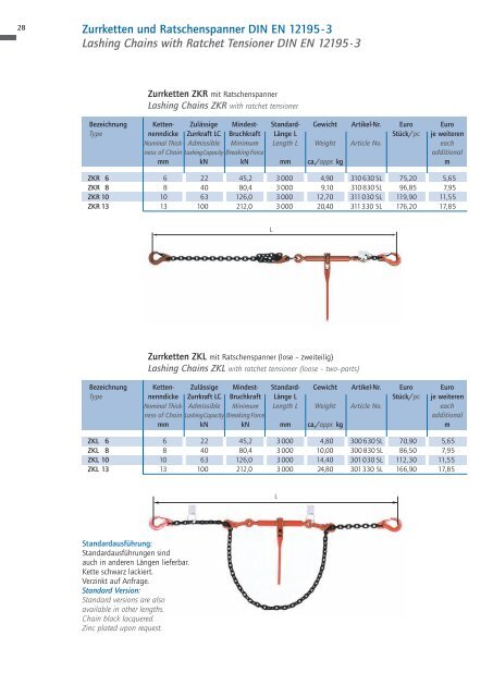 Katalog WR Ketten - Sternkopf - Seil und Hebetechnik