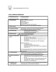 STELLENBESCHREIBUNG - Stettlen