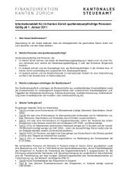 Infoblatt Quellensteuer-2011 - Kantonales Steueramt ZÃ¼rich ...