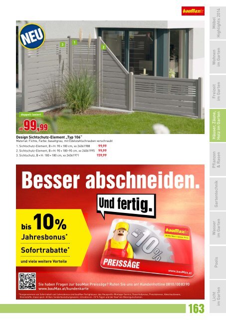 Baumax Heimwerkerkatalog Frühjahr 2014