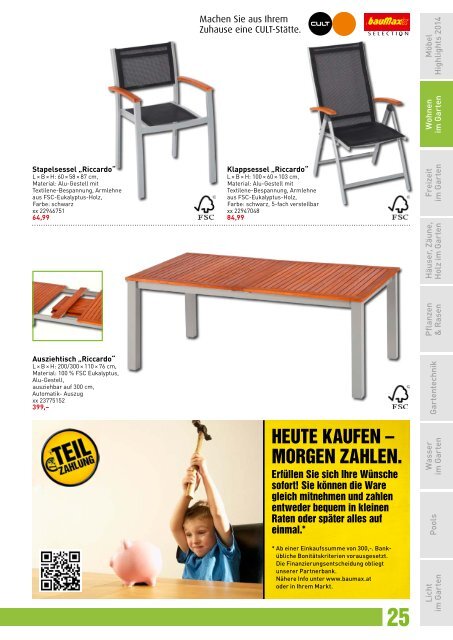 Baumax Heimwerkerkatalog Frühjahr 2014