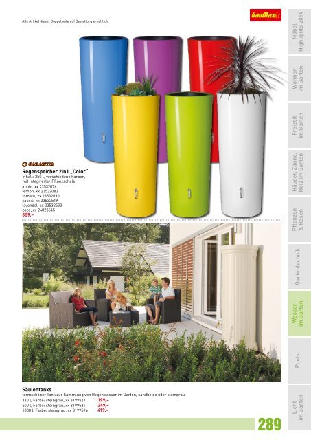 Baumax Heimwerkerkatalog Frühjahr 2014 - Teil 2 - Garten