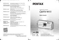 Optio W30 - Pentax