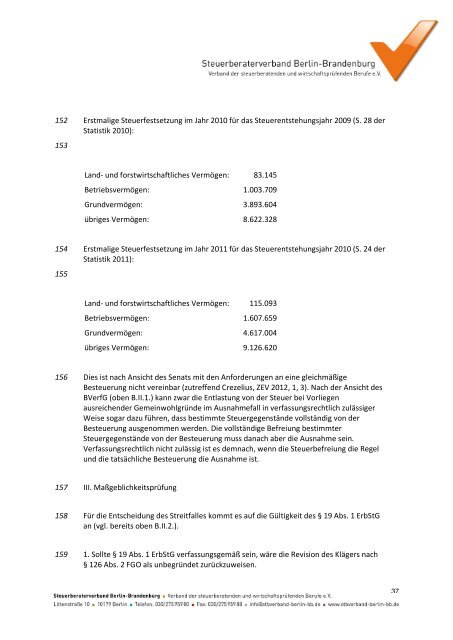 VerfassungsmÃ¤Ãigkeit - Steuerberaterverband Berlin-Brandenburg