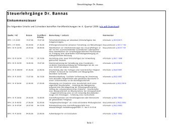 als pdf Download - SteuerlehrgÃ¤nge Dr. Bannas