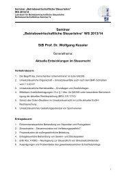 Seminar - Lehrstuhl für Betriebswirtschaftliche Steuerlehre