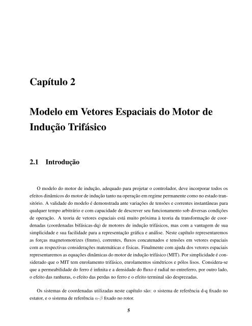 Controle Direto de Torque do Motor de Indução ... - D.s.c.e. - Unicamp