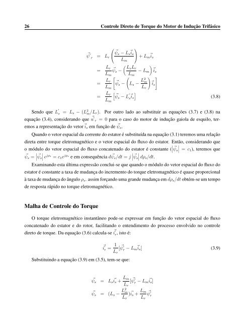 Controle Direto de Torque do Motor de Indução ... - D.s.c.e. - Unicamp