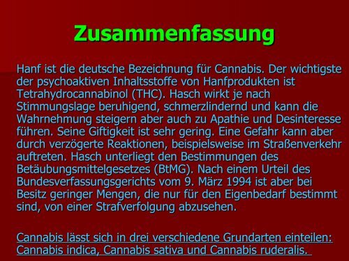 Haschisch/Cannabis