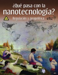 QuÃ© pasa con la nanotecnologÃ­a - ETC Group