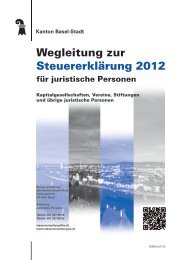 Wegleitung zur SteuererklÃ¤rung 2012 - Steuerverwaltung Basel ...