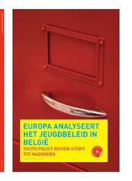 Europa analyseert het jeugdbeleid in BelgiÃ« (pdf) - Steunpunt Jeugd