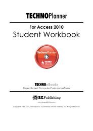 TECHNOPlanner Student Workbook - BE Publishing