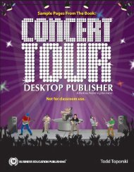 Concert Tour Desktop Publisher Sample Pages - BE Publishing