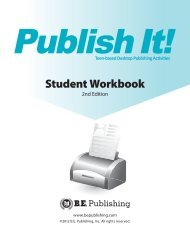 Student Workbook - BE Publishing