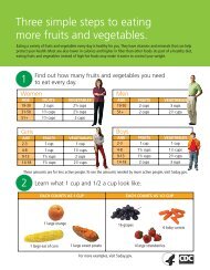 Three Simple Steps to Eating More Fruits & Vegetables