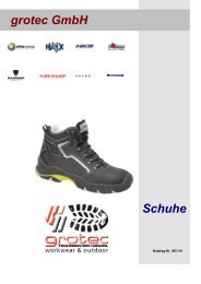 grotec GmbH Schuhe Lagerprogramm