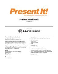 Student Workbook - BE Publishing