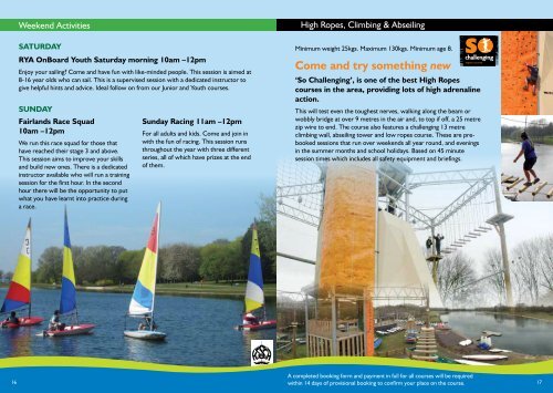 Download the Fairlands Valley brochure - Stevenage Leisure