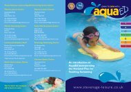 Download the Stevenage Leisure AquaEd Information Leaflet