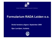 Herziene versie van het RADA formularium