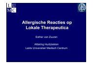 Huidreacties op lokale therapeutica