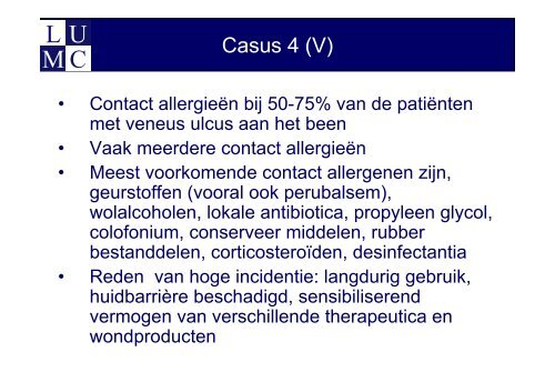 Huidreacties op lokale therapeutica