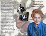 Opal Lorraine Hanson was born - Stevenson Funeral Home