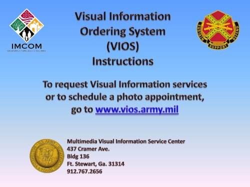 Download: VIOS Instructions - Fort Stewart - U.S. Army