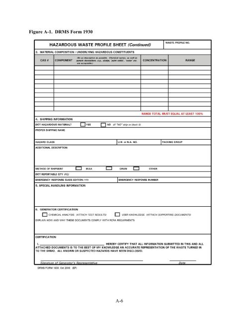 Figure A 1 DRMS Form 193
