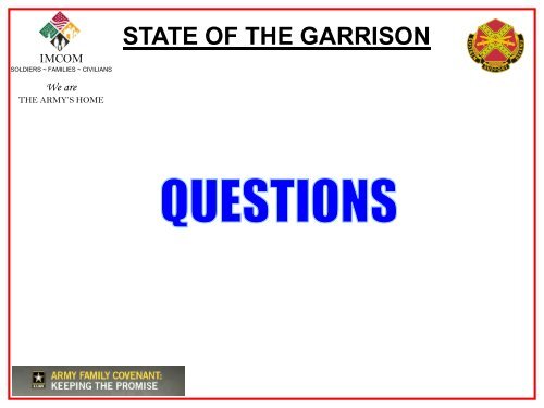 STATE OF THE GARRISON - Fort Stewart - U.S. Army