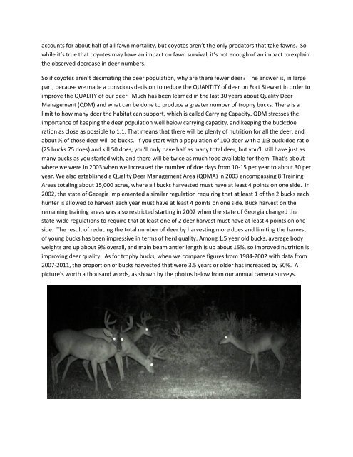 Deer Article - Fort Stewart