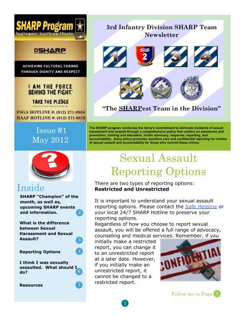 Sexual Assault Reporting Options