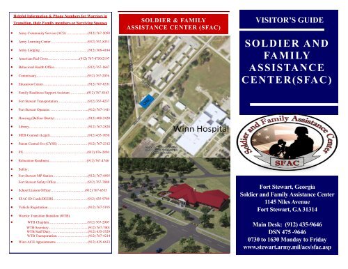 to view the SFAC Services Brochure. - Fort Stewart
