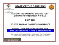 STATE OF THE GARRISON - Fort Stewart