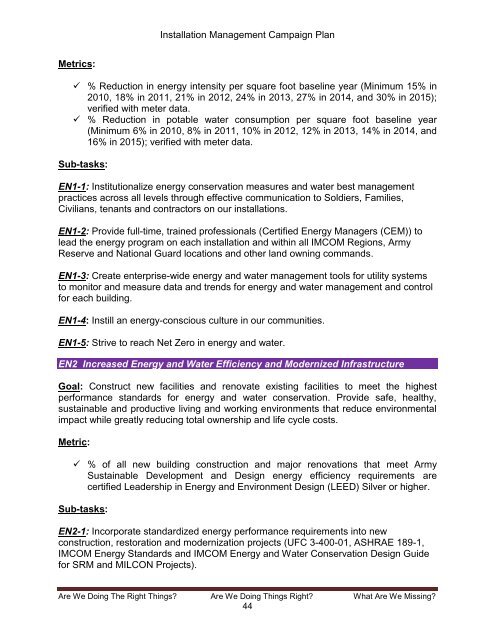 Installation Management Campaign Plan (Version 4) - U.S. Army