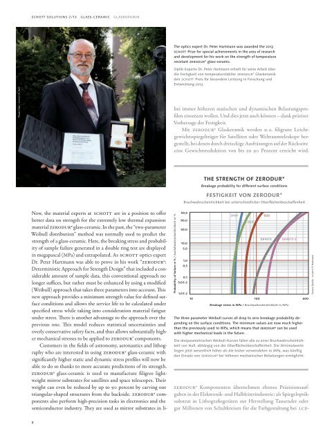 Technology Magazine "SCHOTT solutions" - Edition 2/2013 - Technologie Magazin "SCHOTT solutions"