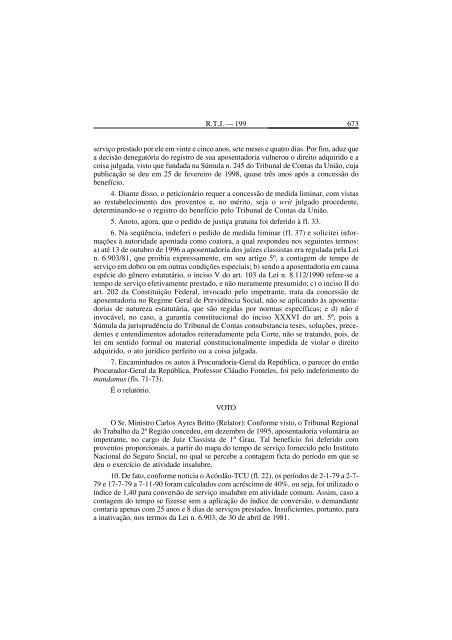 RTJ 199-2 (Fev-07)- PrÃ©-textuais.pmd - STF