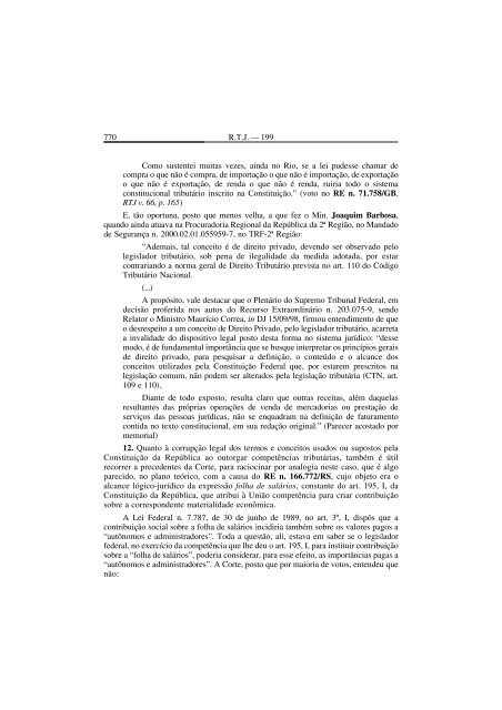 RTJ 199-2 (Fev-07)- PrÃ©-textuais.pmd - STF