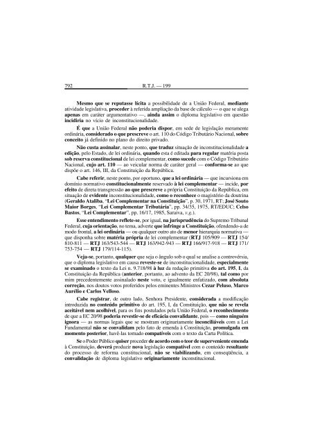 RTJ 199-2 (Fev-07)- PrÃ©-textuais.pmd - STF