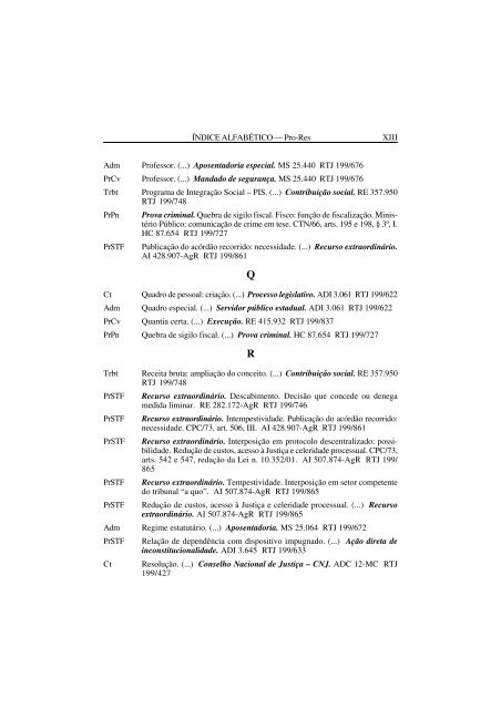 RTJ 199-2 (Fev-07)- PrÃ©-textuais.pmd - STF