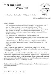 Pf 4_2013_.pdf - Pfarrgemeinde St. Franziskus Bremen