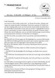 Pf 20 _2012_.pdf - Pfarrgemeinde St. Franziskus Bremen