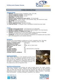 fact sheet - St Giles International