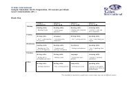 View a sample timetable - St Giles International