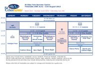 full timetable - St Giles International