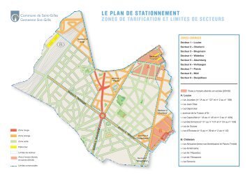 DÃ©coupage des zones orange en 9 secteurs - Saint-Gilles