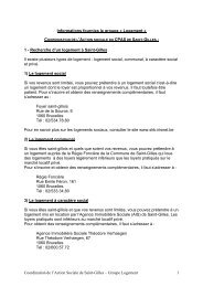 Coordination de l'Action Sociale de Saint-Gilles â Groupe Logement ...