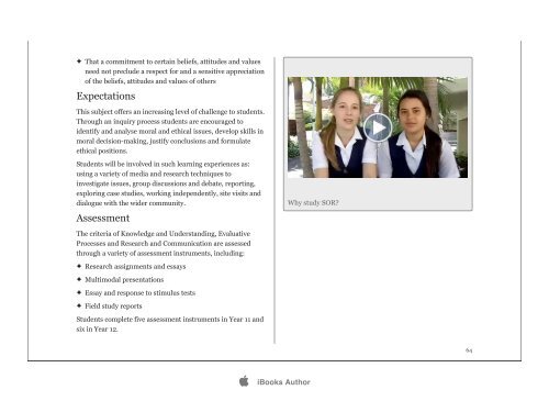 Subject Selection iBook - St Hildas School