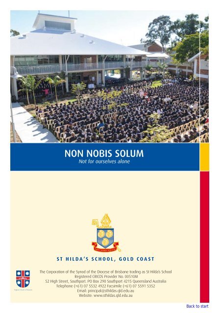 THE HEAD OF SCHOOL'S ANNUAL REPORT 2009 - St Hildas School